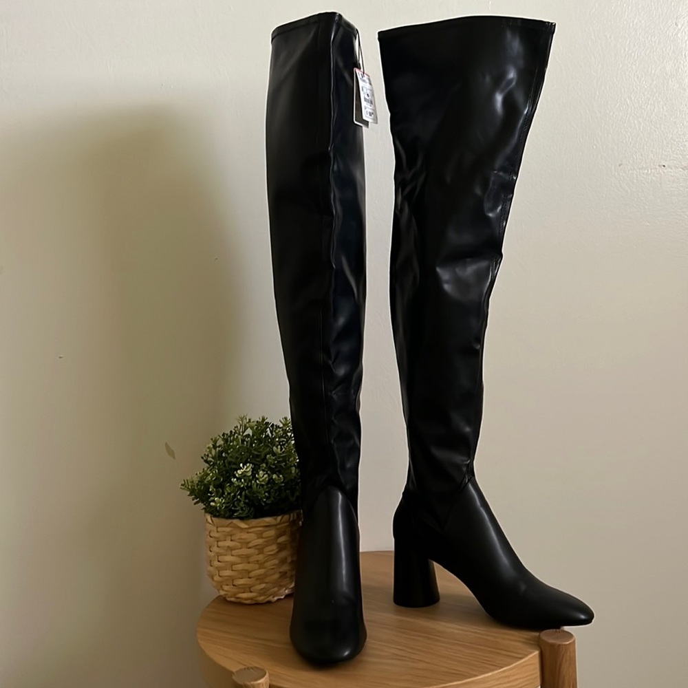 Zara over the knee boots